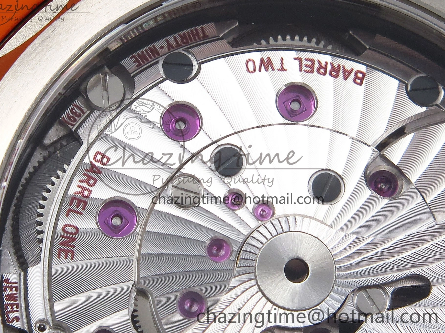 0311 Comfortable Planet Ocean 43.5mm SS VSF 1:1 Best Edition Black Orange Bezel Gray Dial on Nylon Strap A8900 Super Clone V 7730